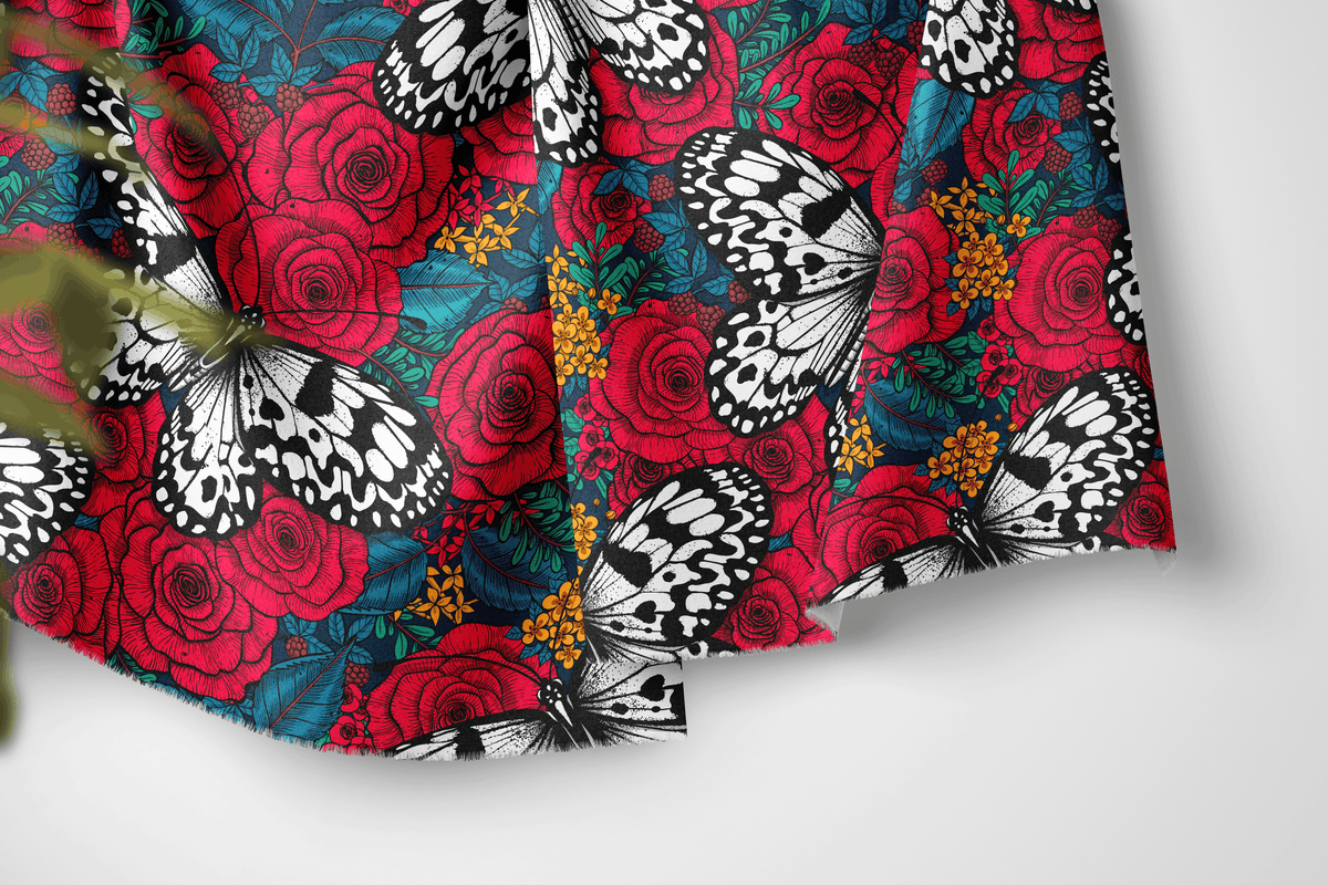 Roses and Butterfly