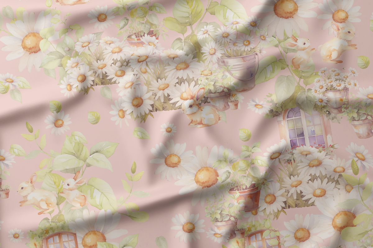 Vintage Bunny Garden